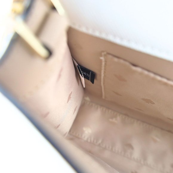 Preowned Kate Spade Carson Colorblock Saffiano Leather Women Crossbody Bag Cream - Picture 14 of 15